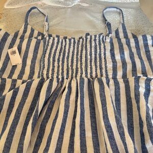 Old Navy Blue and White Striped Dress